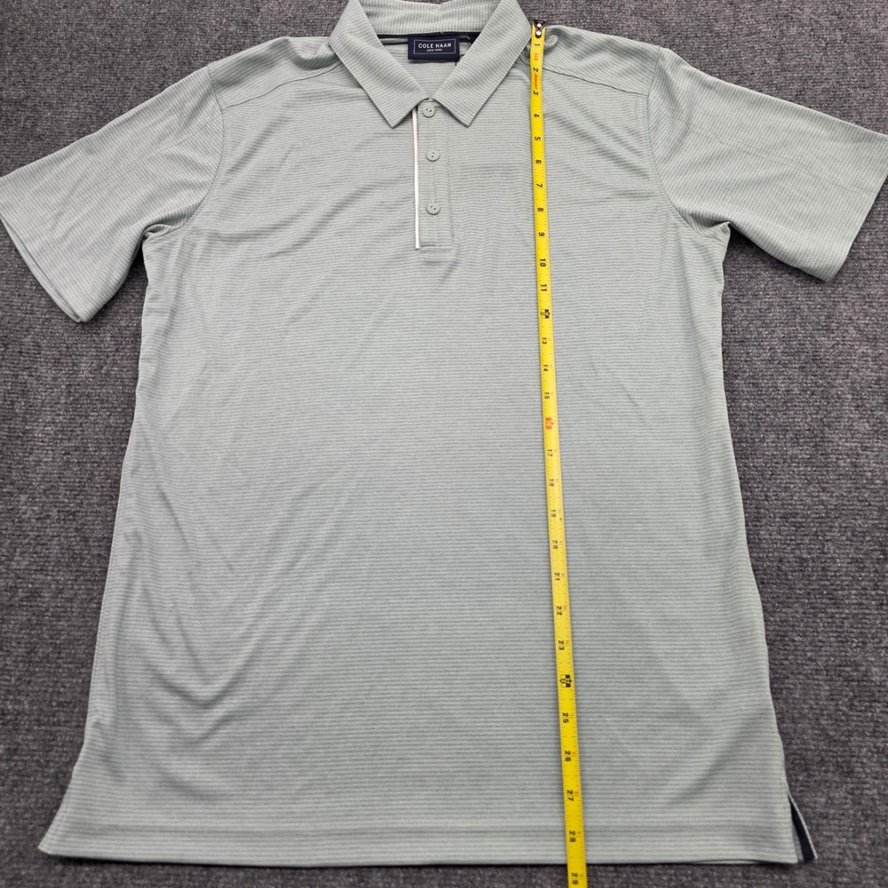 Cole Haan Golf Cool Core Polo Shirt Mens Medium Silt Green New With Tags - Picture 7 of 13